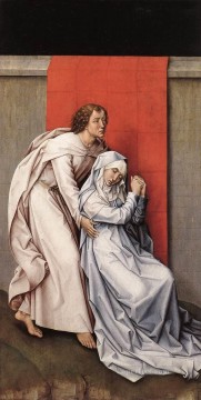 Rogier van der Weyden Painting - Crucifixión Díptico panel izquierdo pintor Rogier van der Weyden